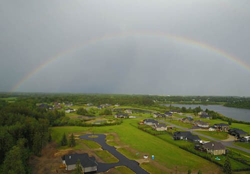 Rainbow over Spring Lake Ranch